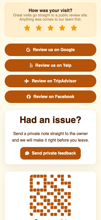 Review Link Hub OneLink example